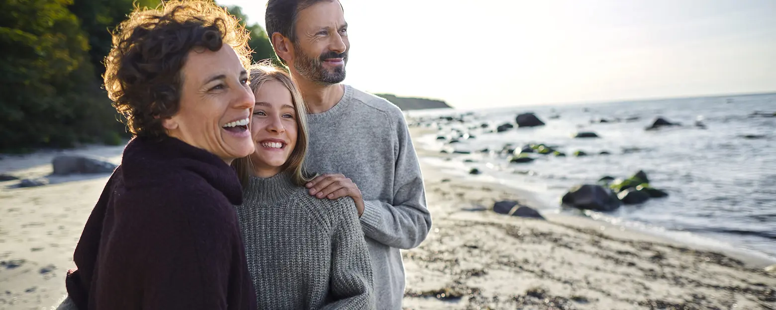 Famille à la plage
